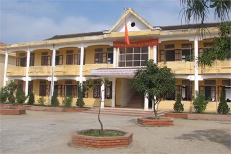 Một góc trường THCS Bình An Ảnh: PV