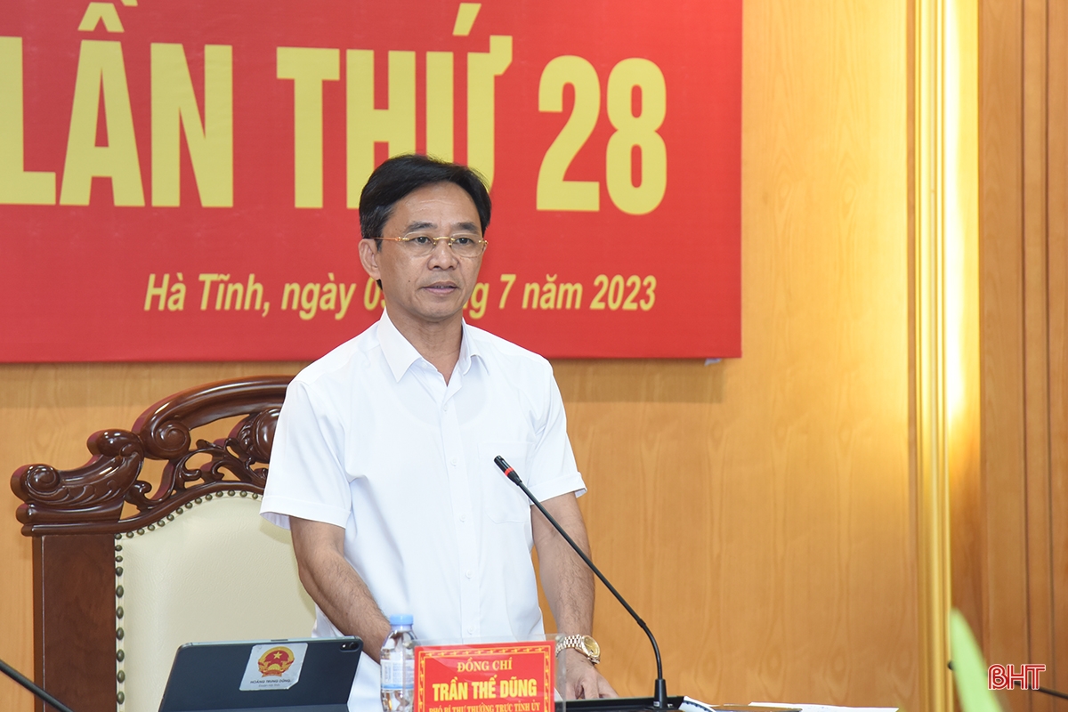 Ban Chấp hành Đảng bộ tỉnh Hà Tĩnh họp đánh giá tình hình KT-XH 6 tháng đầu năm