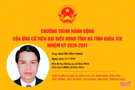 Chương trình hành động của ứng cử viên đại biểu HĐND tỉnh khóa XIX Nguyễn Tiến Thắng