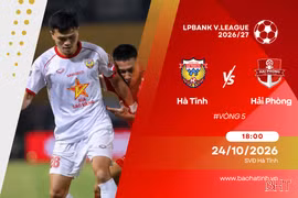 Link xem trực tiếp Hồng Lĩnh Hà Tĩnh vs Hải Phòng FC V.League 2026/27