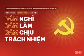 Interactive Nghị quyết số 24-NQ/TW: Phát huy tính tiên phong, gương mẫu, đổi mởi, dám nghĩ, dám làm, dám chịu trách nhiệm