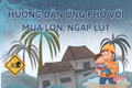  [Infographic] Hướng dẫn ứng phó với mưa lớn, ngập lụt