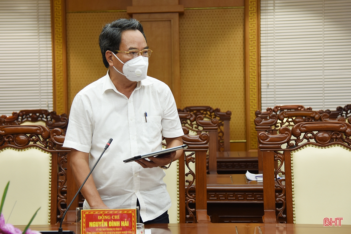 Bám sát Nghị quyết Đại hội Đảng bộ tỉnh Hà Tĩnh, triển khai hiệu quả nhiệm vụ 6 tháng cuối năm