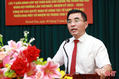 Tập trung hoàn thiện Báo cáo chính trị Đại hội đại biểu Đảng bộ phường Hoành Sơn