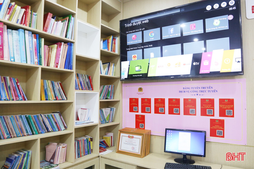 Phường Hà Huy Tập bố trí đầy đủ các khu vực hướng dẫn sử dụng dịch vụ công trực tuyến. DA.jpg