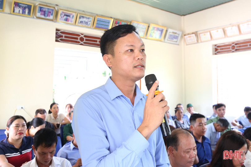 Cử tri Phan Văn Lương (xã Trung Lộc): Đề nghị ngành chuyên môn ổn định bộ giống trong sản xuất nông nghiệp và có thêm các chính sách thúc đẩy sản xuất nông nghiệp. 4A.jpg
