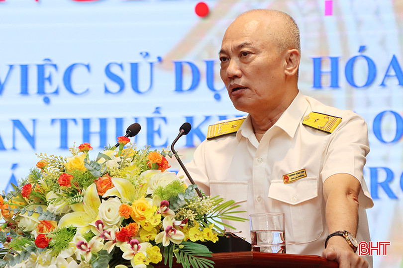 Phó Cục trưởng Cục Thuế tỉnh Hà Tĩnh kết luận hội nghị. 4.jpg