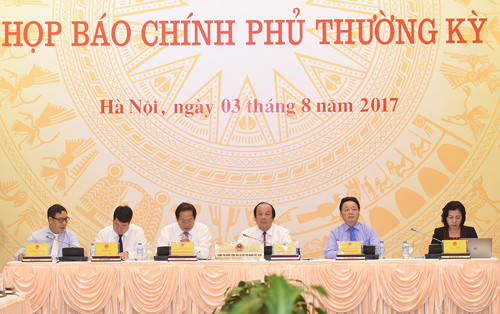 noi dung hop bao chinh phu thuong ky thang 7 2017