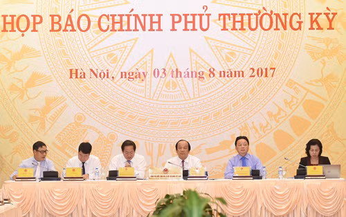noi dung hop bao chinh phu thuong ky thang 7 2017