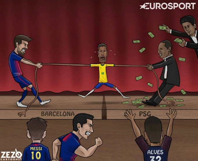 neymar ngoi tren nui tien dung ong ngam nhin xuong pogba