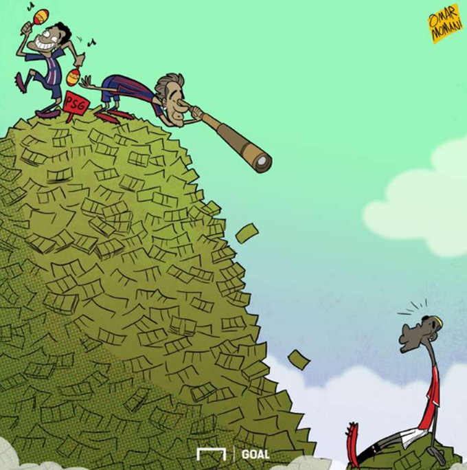 neymar ngoi tren nui tien dung ong ngam nhin xuong pogba