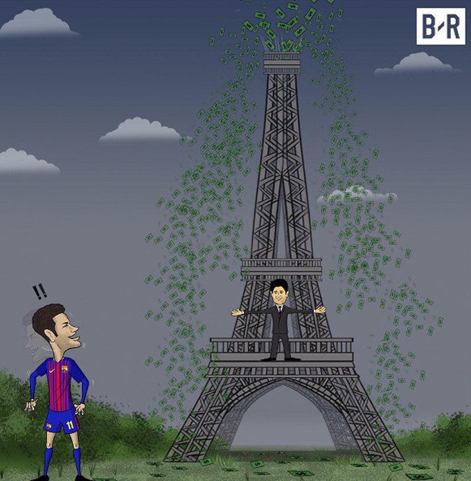 neymar ngoi tren nui tien dung ong ngam nhin xuong pogba