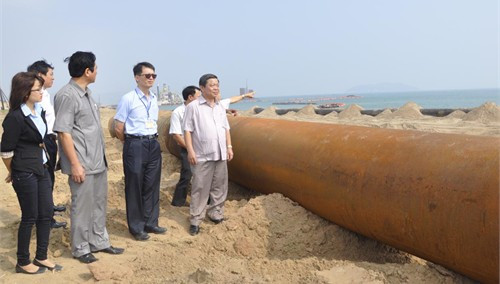 Đ/c Chủ tịch UBND tỉnh Võ Kim Cự kiểm tra tiến độ thực hiện Dự án Formosa