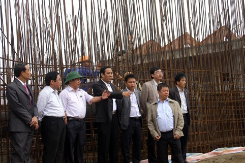 Bí thư Tỉnh uỷ Nguyễn Thanh Bình và lãnh đạo tỉnh kiểm tra hạng mục nhà máy nước thuộc dự án cấp nước KKT Vũng Áng