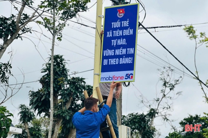 Công trình thanh niên của xã Tiên Điền.