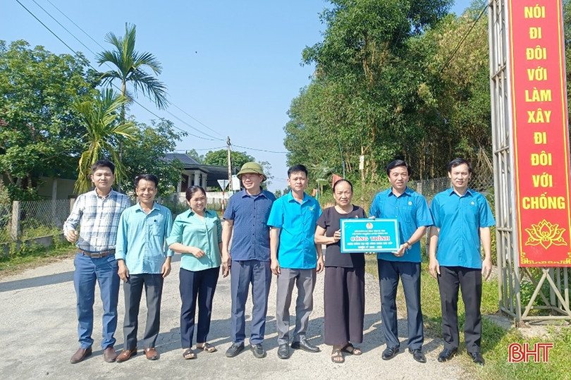 Nhiều công trình ý nghĩa chào mừng đại hội công đoàn ở Hương Khê