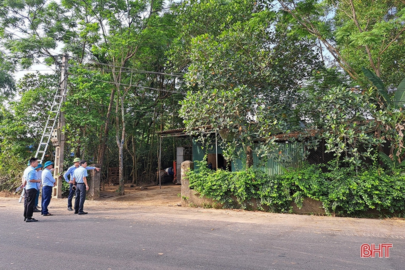 Cưỡng chế thu hồi đất của một hộ dân ở Nghi Xuân