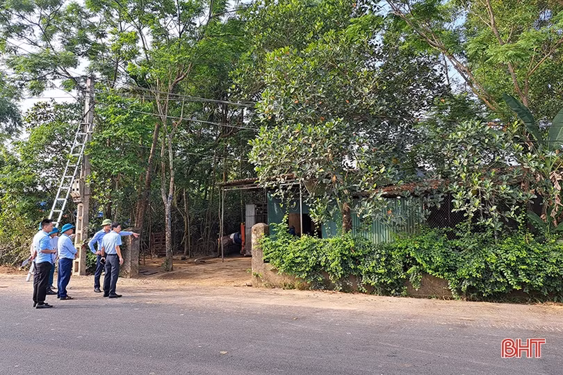 Cưỡng chế thu hồi đất của một hộ dân ở Nghi Xuân