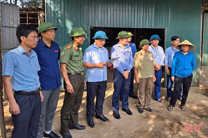 Cưỡng chế thu hồi đất của một hộ dân ở Nghi Xuân