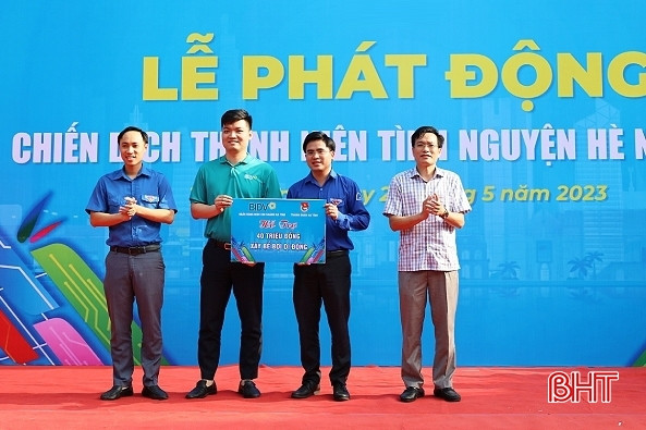 Tuổi trẻ TP Hà Tĩnh, Nghi Xuân ra quân Chiến dịch Thanh niên tình nguyện hè 2023