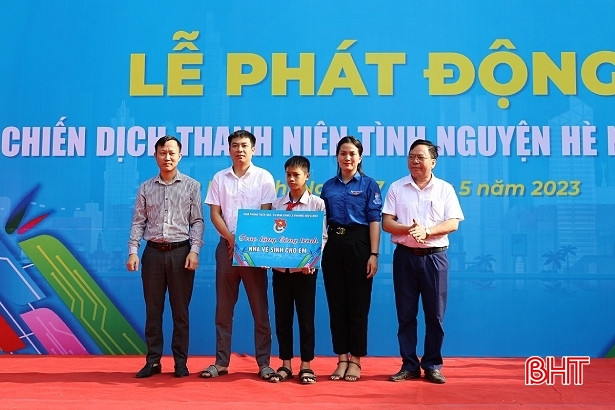 Tuổi trẻ TP Hà Tĩnh, Nghi Xuân ra quân Chiến dịch Thanh niên tình nguyện hè 2023