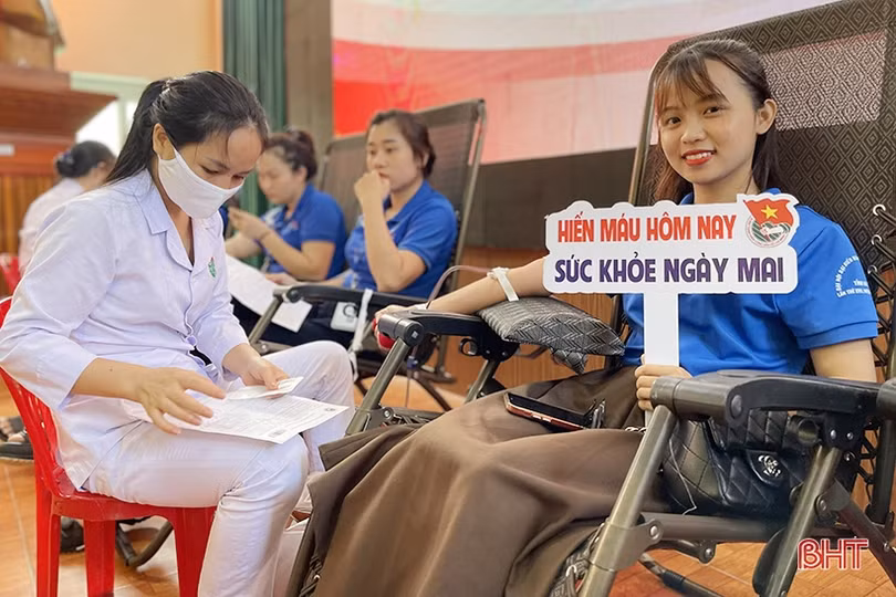 Thu 217 đơn vị máu tại Ngày hội hiến máu tình nguyện lần thứ I, năm 2023
