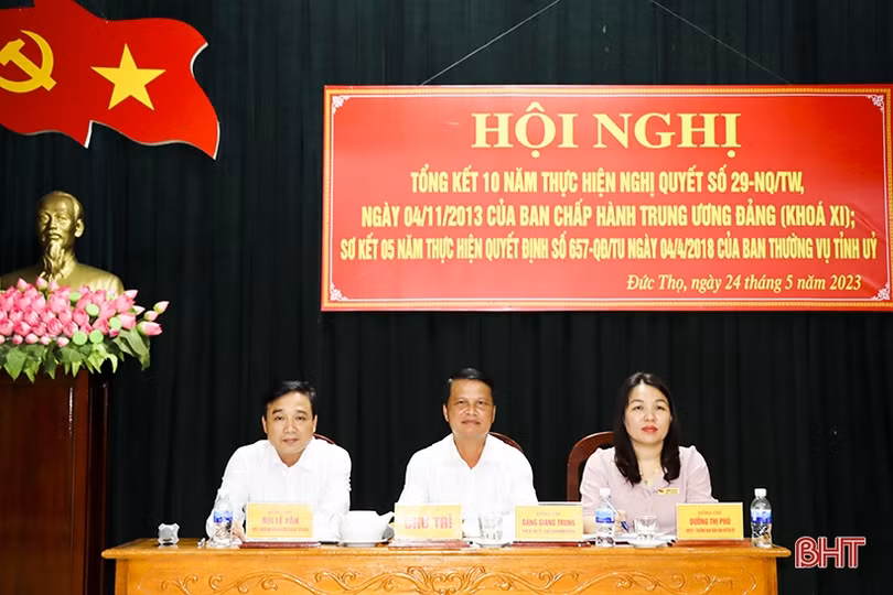 Đức Thọ tổng kết thực hiện các nghị quyết, quyết định của Trung ương, của tỉnh