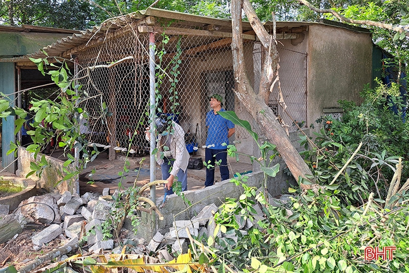 Cưỡng chế thu hồi đất của một hộ dân ở Nghi Xuân