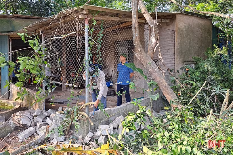 Cưỡng chế thu hồi đất của một hộ dân ở Nghi Xuân