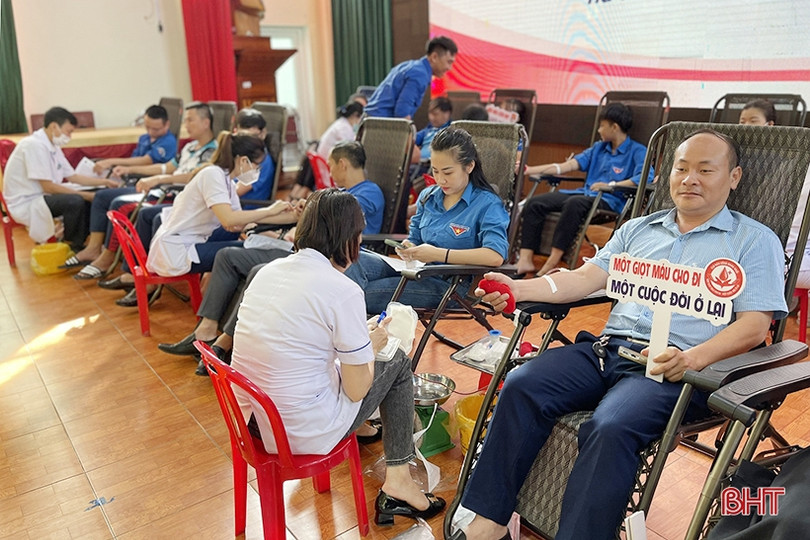 Thu 217 đơn vị máu tại Ngày hội hiến máu tình nguyện lần thứ I, năm 2023