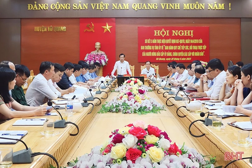 Vũ Quang tiếp tục phát huy hiệu quả quy chế đối thoại với Nhân dân
