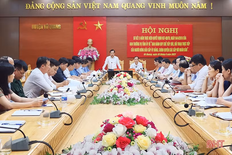 Vũ Quang tiếp tục phát huy hiệu quả quy chế đối thoại với Nhân dân