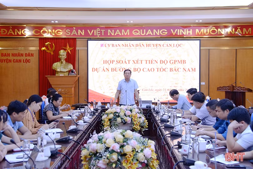 Can Lộc đẩy nhanh tiến độ GPMB dự án cao tốc Bắc - Nam