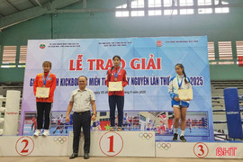 Hà Tĩnh giành 11 huy chương tại Giải Kickboxing miền Trung - Tây Nguyên