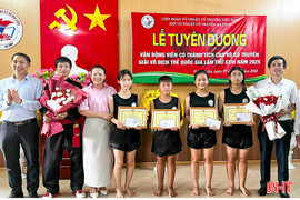 Các VĐV Hà Tĩnh giành 4 huy chương tại Giải Vô địch trẻ võ cổ truyền quốc gia