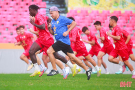 Hồng Lĩnh Hà Tĩnh hội quân, tập luyện sau kỳ nghỉ Tết