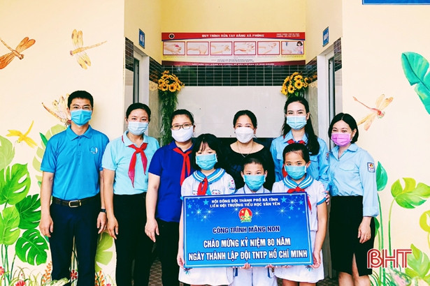 Khởi công ngôi nhà “Khăn quàng đỏ” và ra mắt 2 công trình măng non tại TP Hà Tĩnh