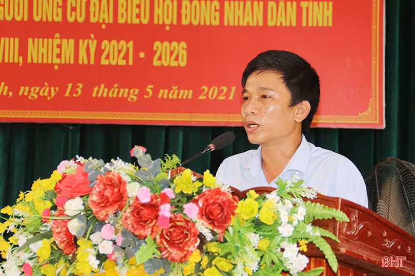 Nỗ lực hết mình thực hiện chương trình hành động nếu trúng cử đại biểu HĐND tỉnh Hà Tĩnh