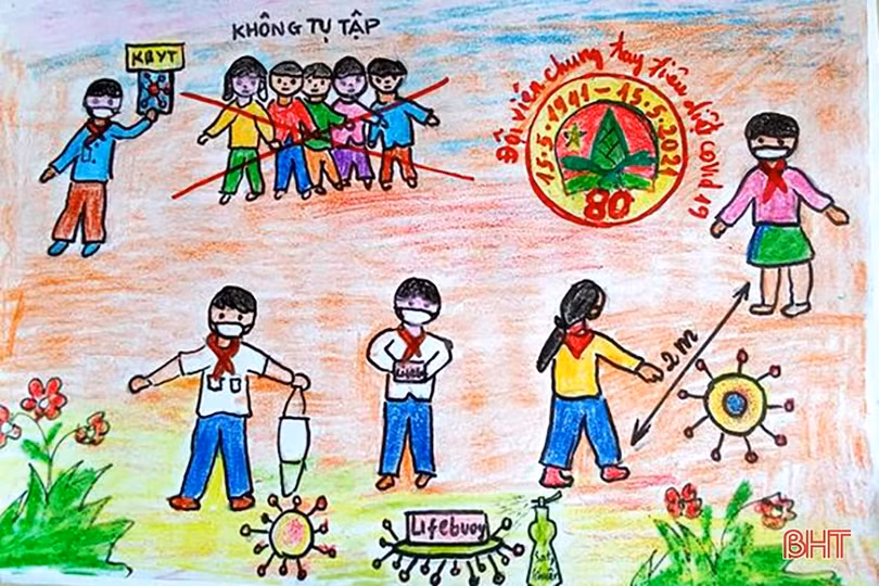 Thiếu nhi Hà Tĩnh: Cùng vẽ sắc màu của yêu thương và hạnh phúc!