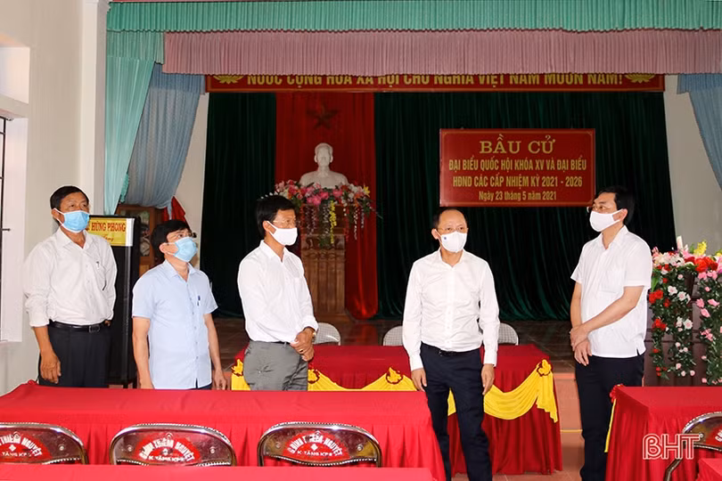 TX Kỳ Anh cần chuẩn bị kỹ lưỡng để đảm bảo an ninh trật tự và phòng chống dịch tại các điểm bầu cử