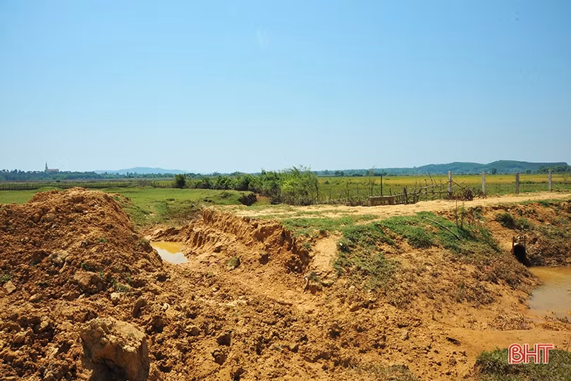 Huyện miền núi Hà Tĩnh mất trắng hơn 100 ha lúa xuân do lũ trái mùa