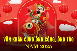 Văn khấn cúng ông Công, ông Táo ngày 23 tháng Chạp năm 2025 ngắn gọn và chuẩn xác nhất