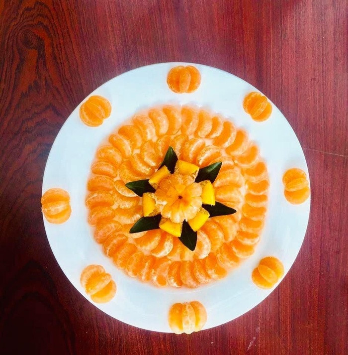 Những đĩa hoa quả được trang trí đơn giản mà đẹp mắt