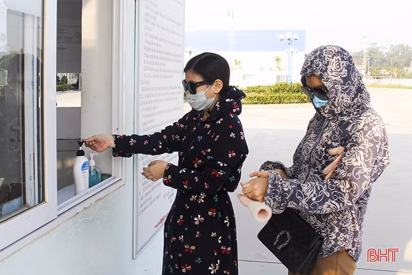 Siết chặt phòng dịch Covid-19 trong các cụm công nghiệp ở Đức Thọ