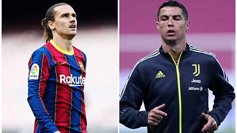 Juventus có thể thay Ronaldo bằng Griezmann