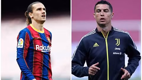 Juventus có thể thay Ronaldo bằng Griezmann