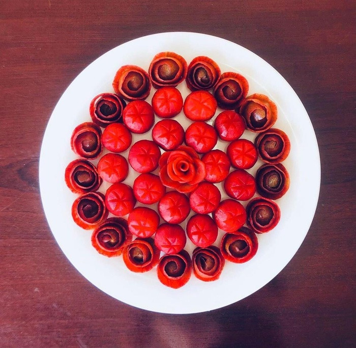 Những đĩa hoa quả được trang trí đơn giản mà đẹp mắt