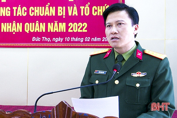 Đức Thọ gọi nhập ngũ 133 tân binh
