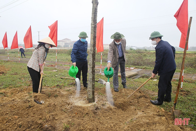 Liên đoàn Lao động Hà Tĩnh tổ chức Tết trồng cây đời đời nhớ ơn Bác Hồ” 