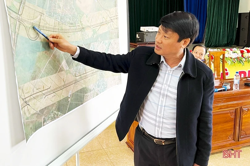 Thống nhất hướng tuyến, các công trình thuộc dự án cao tốc Bắc- Nam đoạn qua xã Thanh Bình Thịnh